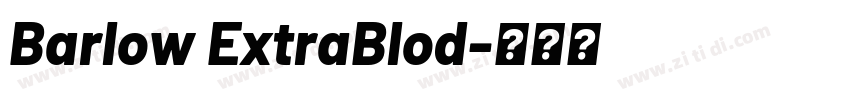 Barlow ExtraBlod字体转换